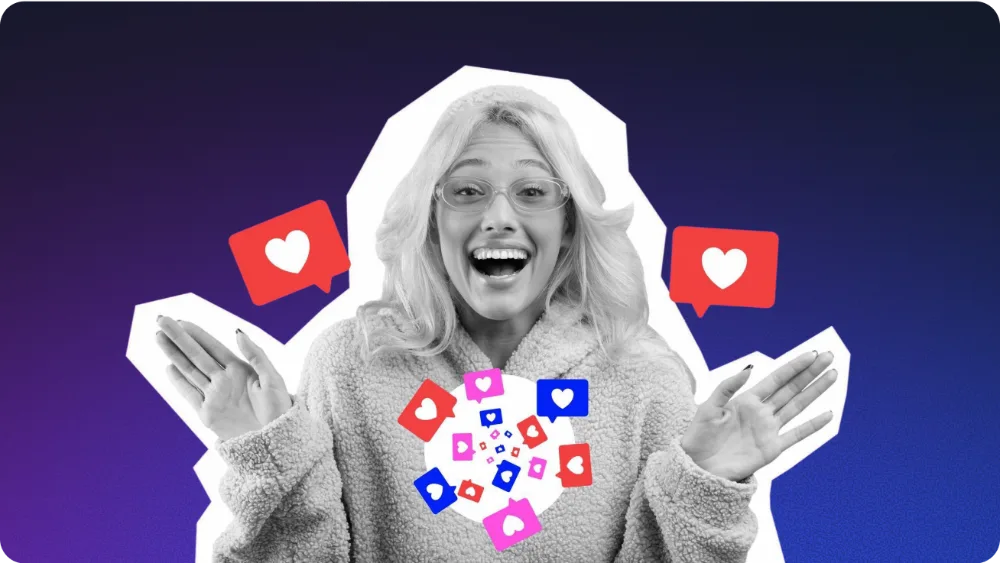 Celebratory visual of success and social impact